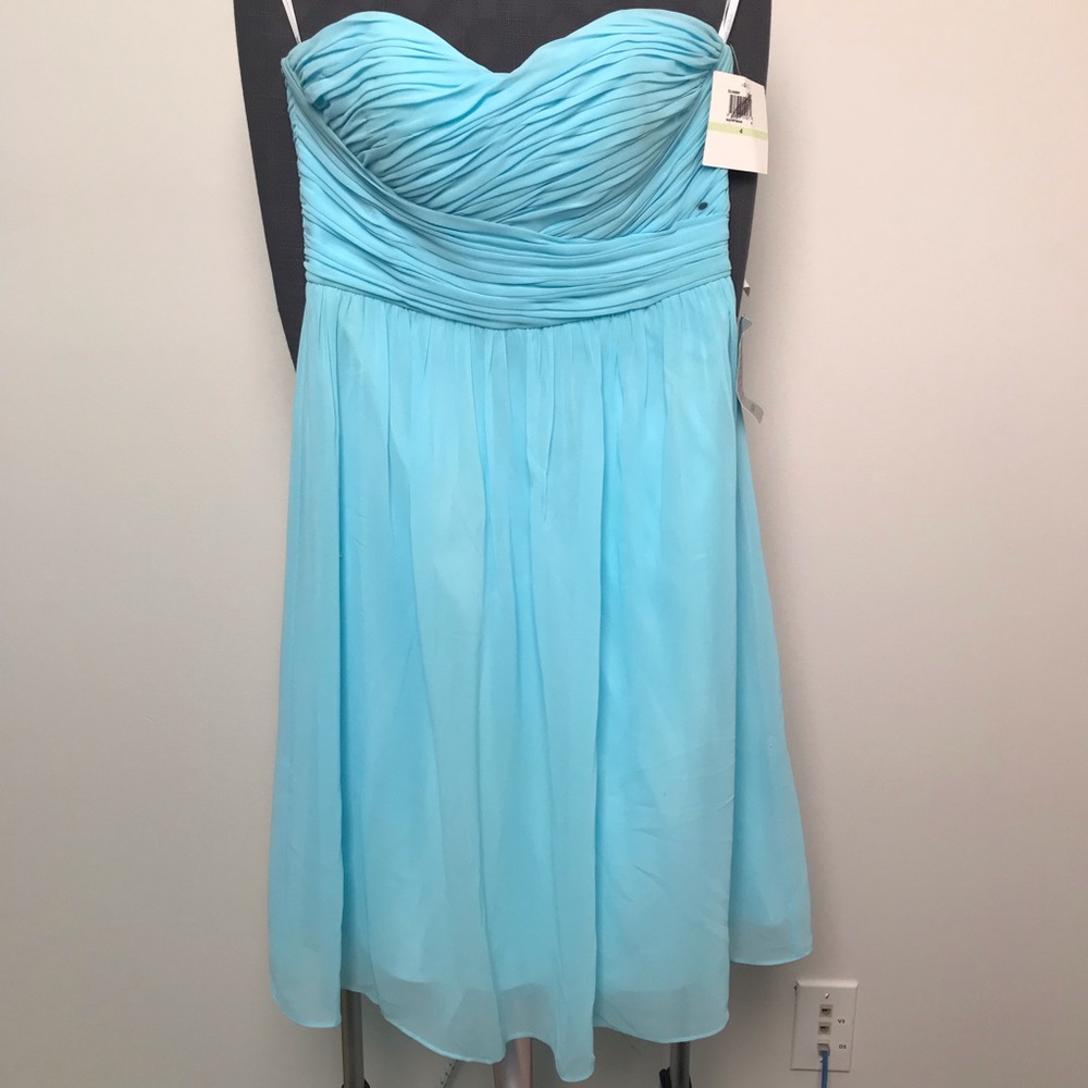 CLOSET CLOSING | Blue Strapless Empire Waist Dress
